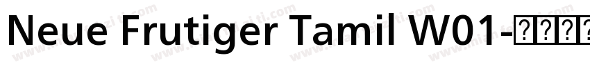 Neue Frutiger Tamil W01字体转换